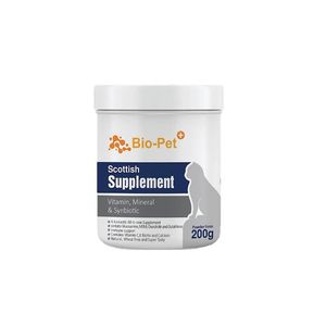 مکمل غذای گربه بایو پت پلاس مدل scottish supplement وزن 200 گرم